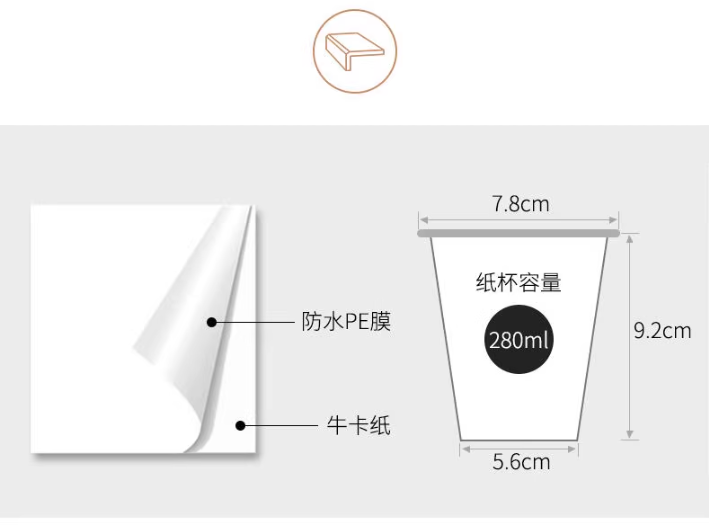 得力 19204 一次性纸杯
